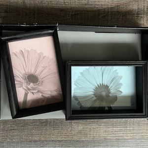 New Black 4x6” Double Photo Frame